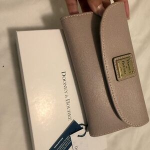 Dooney & Bourke Tan Wallet with Gold Accents